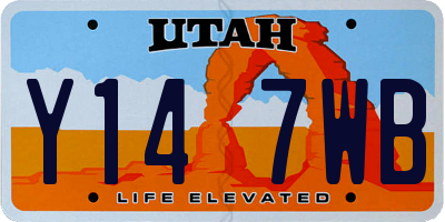 UT license plate Y147WB
