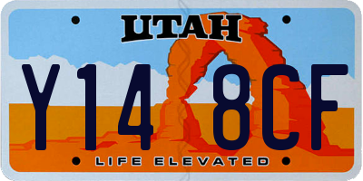 UT license plate Y148CF