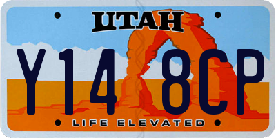 UT license plate Y148CP