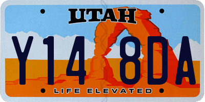 UT license plate Y148DA