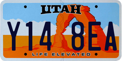 UT license plate Y148EA