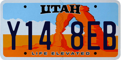 UT license plate Y148EB