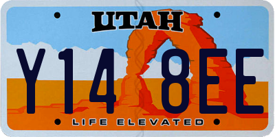 UT license plate Y148EE
