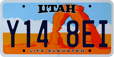 UT license plate Y148EI