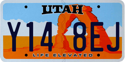 UT license plate Y148EJ