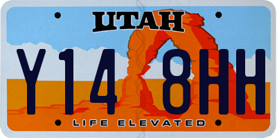 UT license plate Y148HH