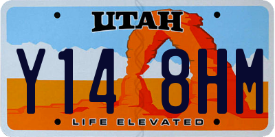 UT license plate Y148HM