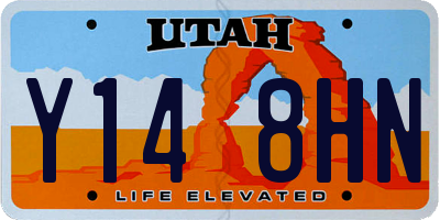 UT license plate Y148HN