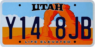 UT license plate Y148JB