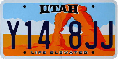 UT license plate Y148JJ