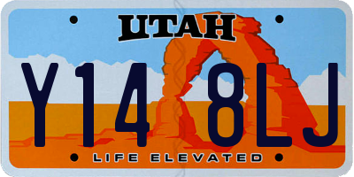 UT license plate Y148LJ