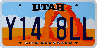 UT license plate Y148LL