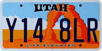UT license plate Y148LR