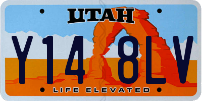 UT license plate Y148LV