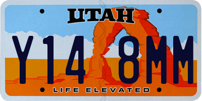 UT license plate Y148MM