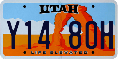 UT license plate Y148OH