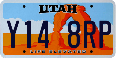 UT license plate Y148RP