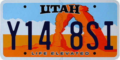 UT license plate Y148SI