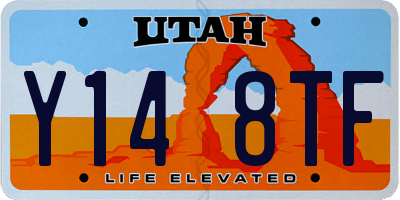 UT license plate Y148TF