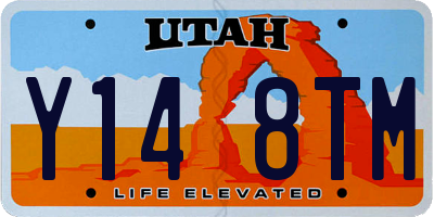 UT license plate Y148TM