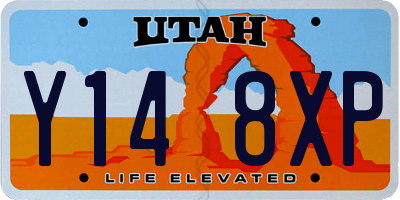 UT license plate Y148XP