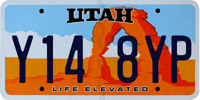 UT license plate Y148YP