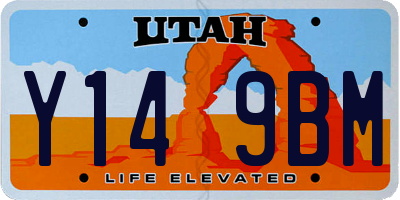 UT license plate Y149BM