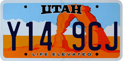 UT license plate Y149CJ