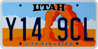 UT license plate Y149CL