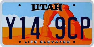 UT license plate Y149CP