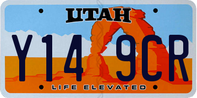 UT license plate Y149CR