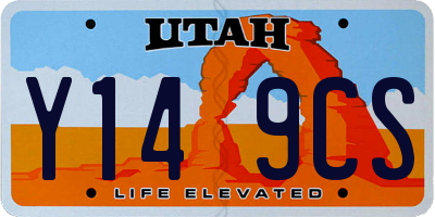UT license plate Y149CS