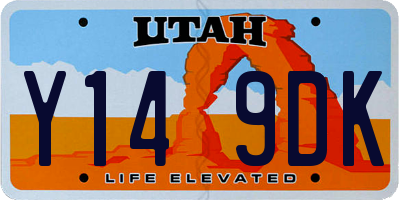 UT license plate Y149DK