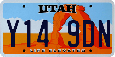 UT license plate Y149DN