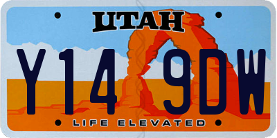 UT license plate Y149DW