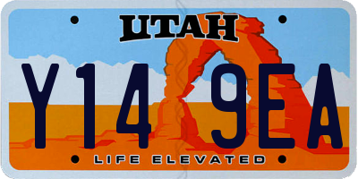 UT license plate Y149EA