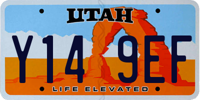 UT license plate Y149EF