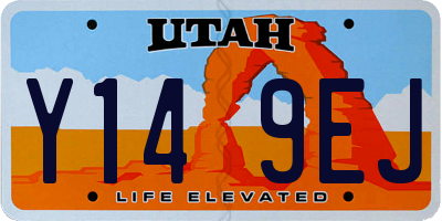 UT license plate Y149EJ