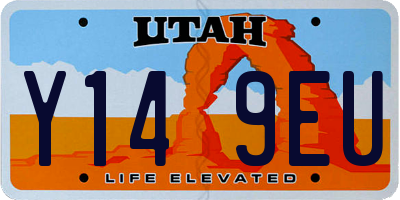 UT license plate Y149EU