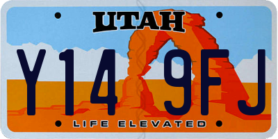 UT license plate Y149FJ
