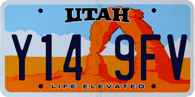 UT license plate Y149FV