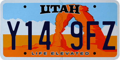 UT license plate Y149FZ