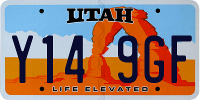 UT license plate Y149GF