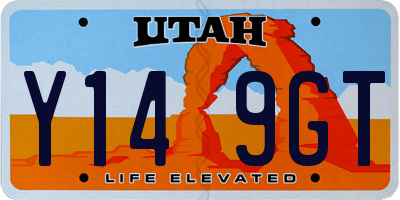UT license plate Y149GT