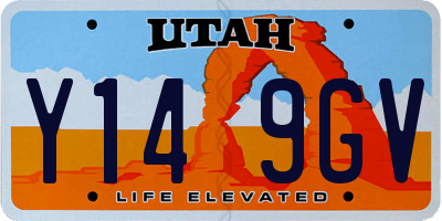 UT license plate Y149GV