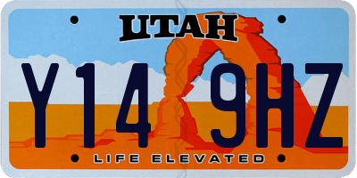 UT license plate Y149HZ