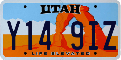 UT license plate Y149IZ