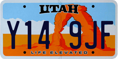 UT license plate Y149JF