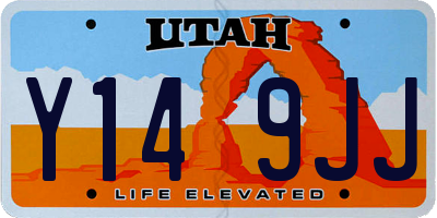 UT license plate Y149JJ