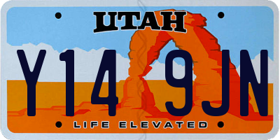 UT license plate Y149JN